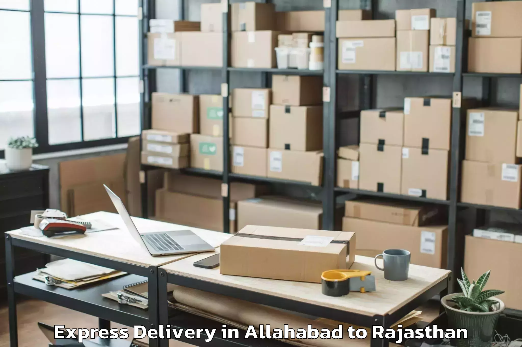 Book Allahabad to Pratap University Jaipur Express Delivery Online